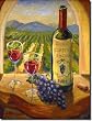 Chianti View by Joanne Margosian - Wine Vineyard Ceramic Accent Tile 8" x 6" Kitchen Shower Backsplash