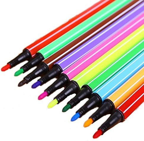 Color Pens Washable Art Markers Watercolor Fine Tip Pen with 36 Set for Coloring Books Drawing and Secret of Garden (36 Colors)