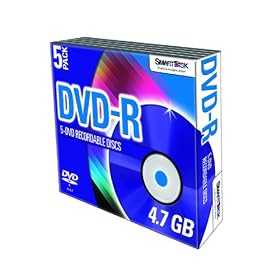 SmartDisk 5-pack DVD-R Media 4.7GB General Use Write Once (Single Sided)