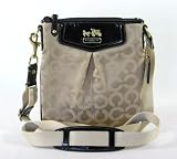 Coach Madison Signature Op Art Swingpack Crossbody Messenger Bag Purse 43430 Khaki