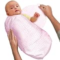 SwaddleMe Adjustable Flannel Infant Wrap - Pink Gingham (Small)