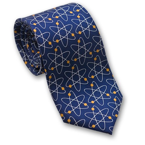 Atom Molecules - Men's Silk Necktie