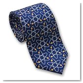 Atom Molecules - Men's Silk Necktie