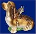 Old World Christmas Ornament Begging Basset Dog #12237