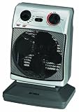 Optimus H-1380 Portable 3-Speed Oscillating Fan Heater with Thermostat