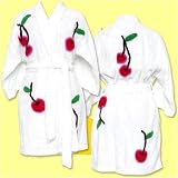 Canyon Group Cherries Chenille Kimono Robe