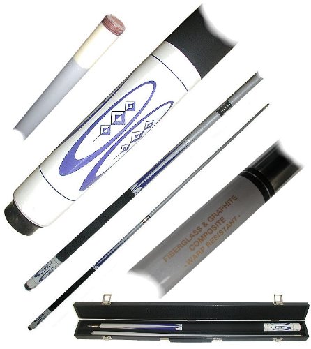 Trademark 40-FG220 Fiberglass Blue Ellipse Billiard Cue