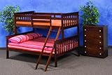 Twin over Full Mission Bunk Bed in Cappuccino