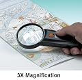 Magnifier with Light, 3X Magnification