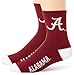 For Bare Feet NCAA Alabama Crimson Tide Men's Team Quarter Socks, Medium