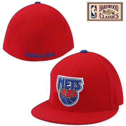 Mitchell & Ness New Jersey Nets Hardwood Classics Alternate Logo Fitted Hat