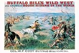 Canvas Print, Buffalo Bill: A Close Call - 36 x 24