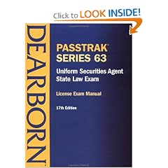 Passtrak Series 63 Uniform Securities Agent State Law Exam: License Exam Manual
