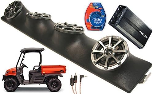 Kioti Mechron UTV Kicker KS525 &amp; PXA300.4 4CH Amp Quad 5.25" Speaker UTV Pod