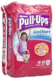 Huggies Pull-Ups Cool Alert Training Pants for Girls - Jumbo Pack case of 4 4T-5T Girl 34-50 lbs