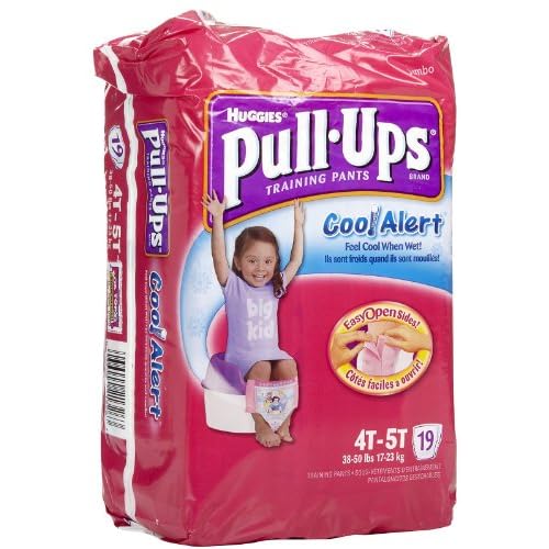 Huggies Pull Ups Cool Alert Training Pants for Girls Case of 4 Jumbo