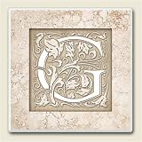 AbsorbaStone Coaster set~ Monogram Initial G ~ 4 Tile Drink Coasters ~ code 574C