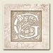 Kitchen & Housewares : AbsorbaStone Coaster set~ Monogram Initial G ~ 4 Tile Drink Coasters ~ code 574C