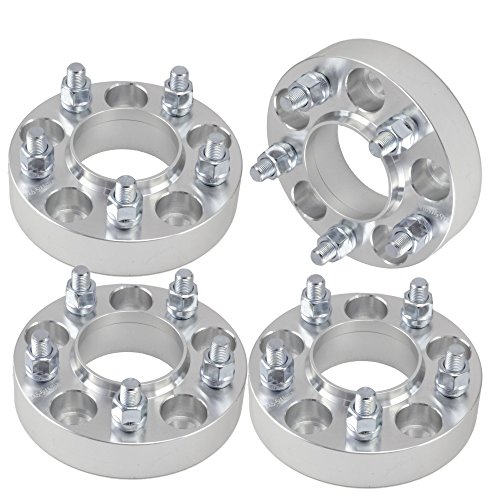 4pc 1 Thick (25mm) 5x4.5 to 5x4.5 Hubcentric Wheel Spacers 1/2 Studs