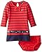 Nautica Girls' Yarn Dye Stripe Dress with Sequin Piecing