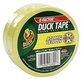 Duck Colored Tape, 1.88-Inch Wide, Neon Yellow, 15 Yards Per Roll (6 Rolls) (1061070)