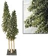 Downswept Flocked Triple Alpine Artificial Christmas Tree Cluster 2' 3' 4'