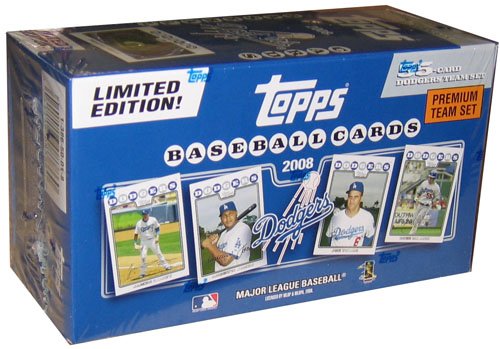 Topps MLB Baseball Cards 2008 Los Angeles Dodgers Boxed Collector's Edition 55 Card Team Set