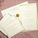 Gold Hearts Invitation Kit