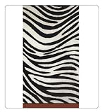 Zebra Pattern Black Guest Towels