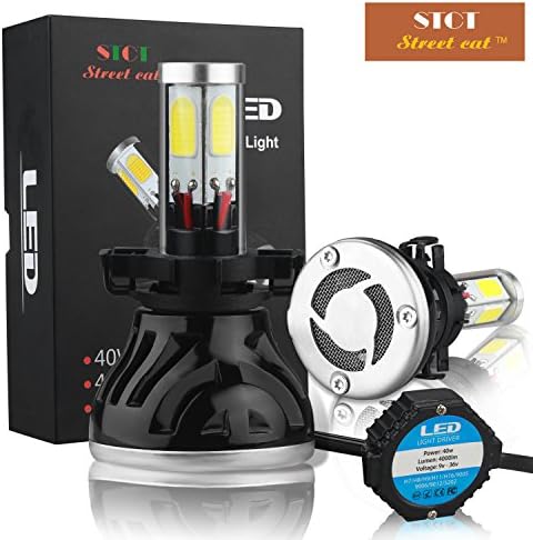 Street Cat® 5202 LED Headlight Bulbs Conversion Kit All-in-one 40W 4000LM (x2)6000K Daylight with Rainproof Driver