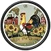 ROOSTER ~Wall Clock~ farmer kitchen french home décor rise and shine