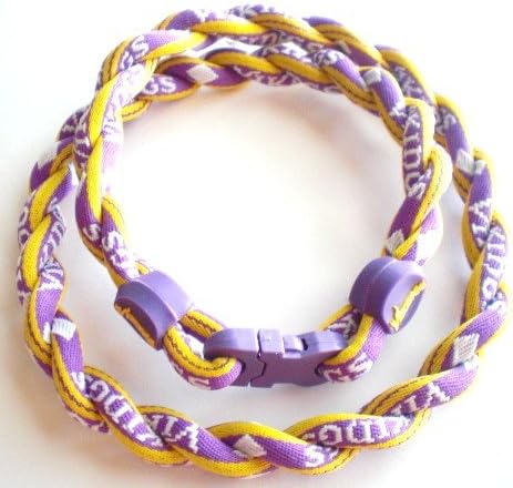 NFL Minnesota Vikings Twisted Titanium Rope Necklace