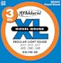 D'Addario �_�_���I �G���L�M�^�[�� �j�b�P�� EXL110-3D 3�p�b�N RegularLight