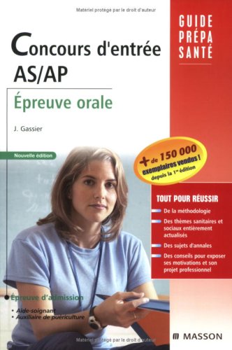 Concours d'entrée AS/AP : Epreuve orale