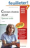 Concours d'entr�e AS/AP : Epreuve orale
