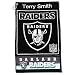 Oakland Raiders 16x24 personalized Name only golf towel - Black-White
