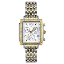 Invicta Women's Square Angel Diamond Two-Tone Chronograph Watch #5374