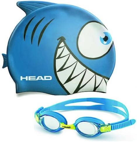 Head Kid's Swim Cap and Goggle Set