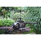 3-CH Hughes Defender YD-911 Radio Remote Control RC Military Helicopter RTF w/ LED Lights + Gyroscope System + Action Figures