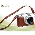 OLYMPUS マイクロ一眼 PEN E-PL1 用速写ケース（ストラップ付）ブラウン