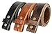 BS304 Genuine Full Grain Vintage Leather Belt Strap with Snaps on 1-1/2