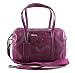 NEW AUTHENTIC COACH ALEX STITCHED PATENT LEATHER SATCHEL CONVERTIBLE SHOULDER TOTE (Light Raspberry/Silver)