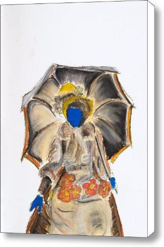 The Blue Woman Canvas Print / Canvas Art - Artist Jennifer Casteline