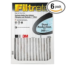 Filtrete 317DC-6 Dust Reduction Filters, 300 MPR, 18 x 18 x 1, 6-Pack