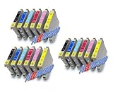18 Haute Capacité NOUVELLE VERSION Cartouches d'encre 100% Compatibles pour Imprimante Epson Stylus Photo PX800FW
