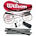 Pro Tour
Wilson Tour Pro Badminton Kit (Red/Black) (4 Rackets, 3 Shuttles, Net, Poles, Bag)