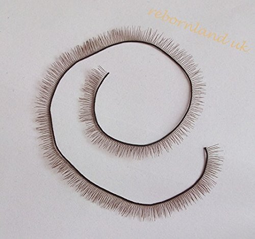 Eyelash For Reborn Baby Doll BJS SD Baby Doll Parts 20cm Length 6mm Wide Soft and Realistic Eyelash