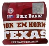 Texas Longhorns Large Bulk Bandz Band Bracelet 2PK