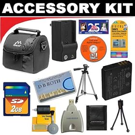 2GB DB ROTH Deluxe Accessory kit For The Panasonic Lumix DMC-FZ28 , DMC-FZ30 , DMC-FZ50 ,...
