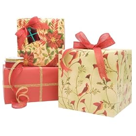 Gift Wrap Company Naturally Holiday Gift Wrap, Tags And Ribbon Assortment Kit